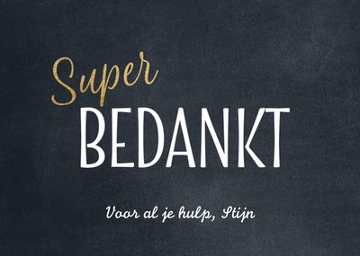 Bedankt kaart | Luckz | Lief