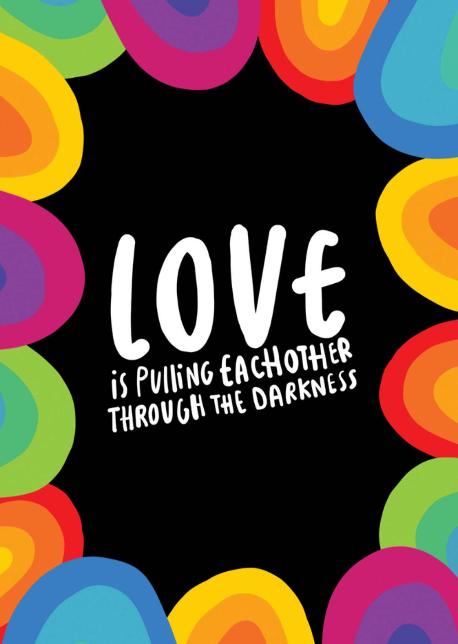 Katie Abey Denken aan kaart kleurrijk Kaart Katie Abey Design