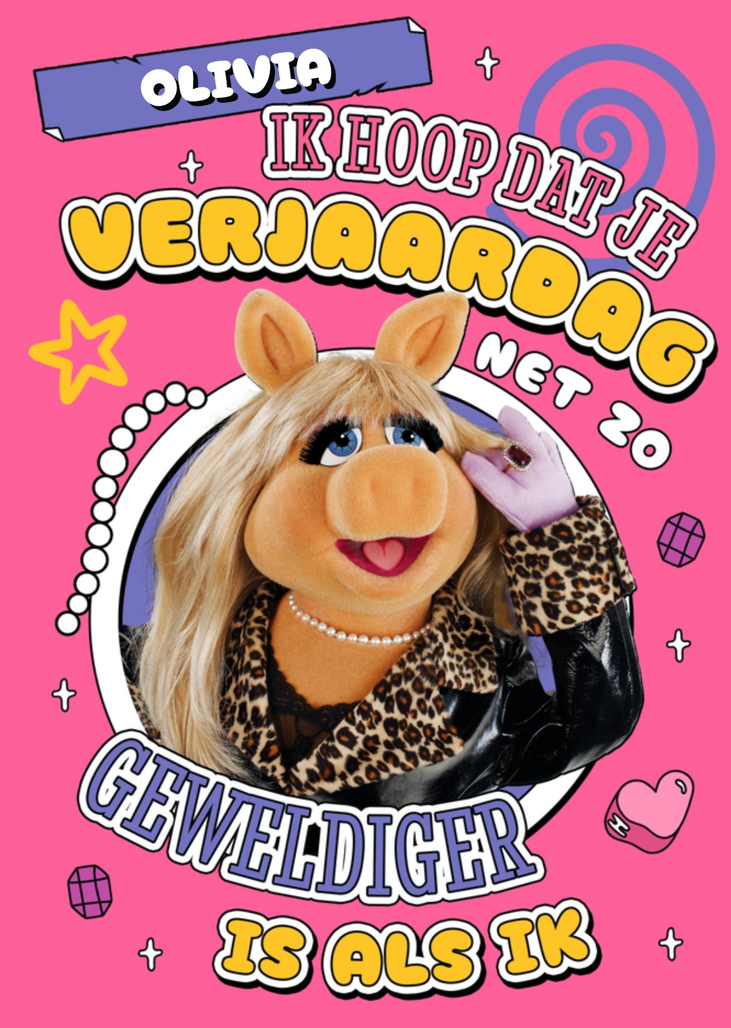 Muppets Verjaardagskaart Ik hoop dat je verjaardag net zo geweldig is als ik Kaart Disney
