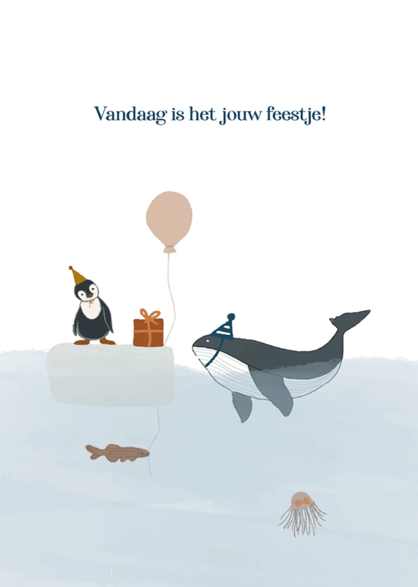 Dagelijkse Broodkruimels Verjaardagskaart Feestje Dieren Kaart Dagelijksebroodkruimels