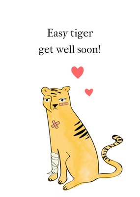 Greetz | Beterschapskaart | Easy tiger get well soon!