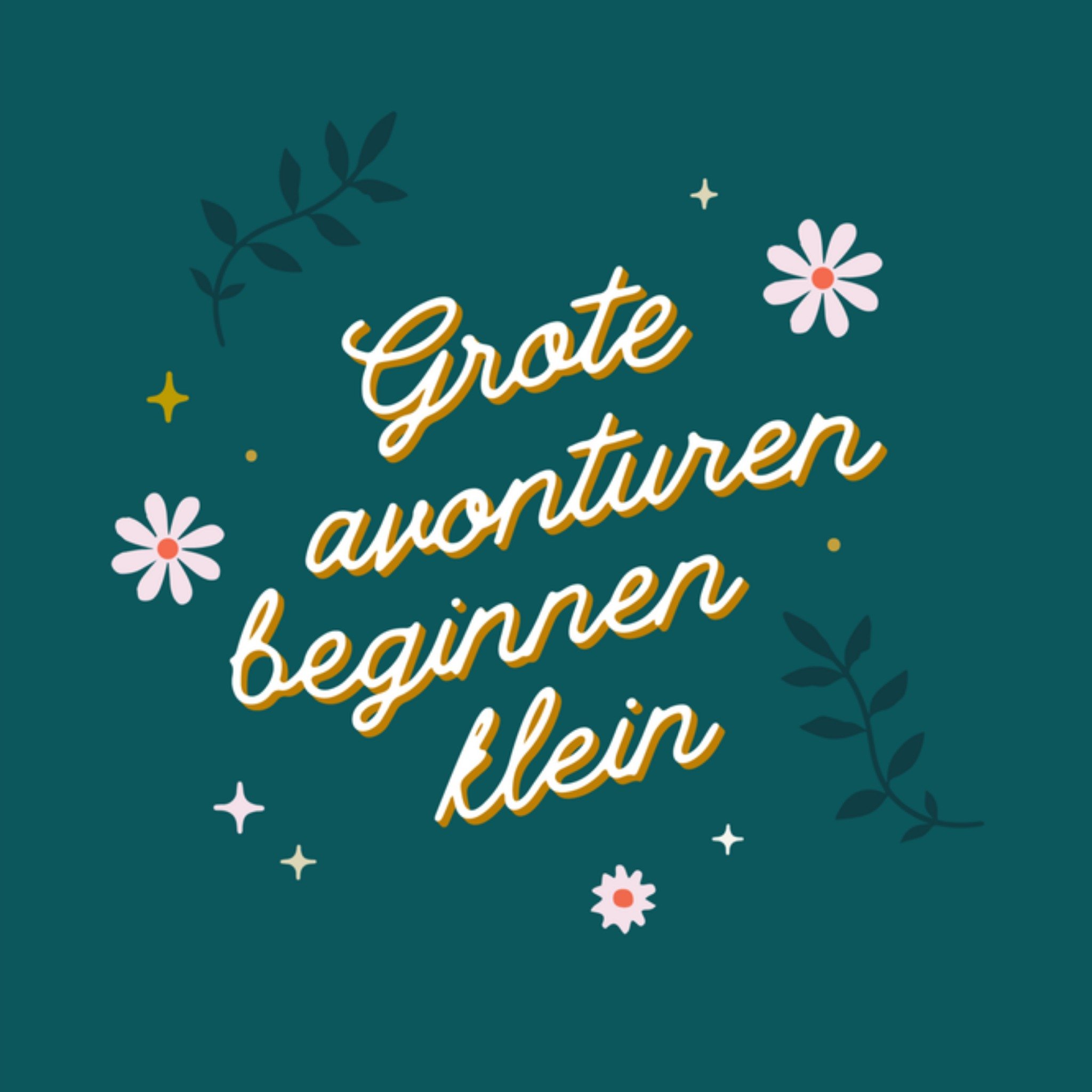 Greetz Geboortekaart grote avonturen Vierkant