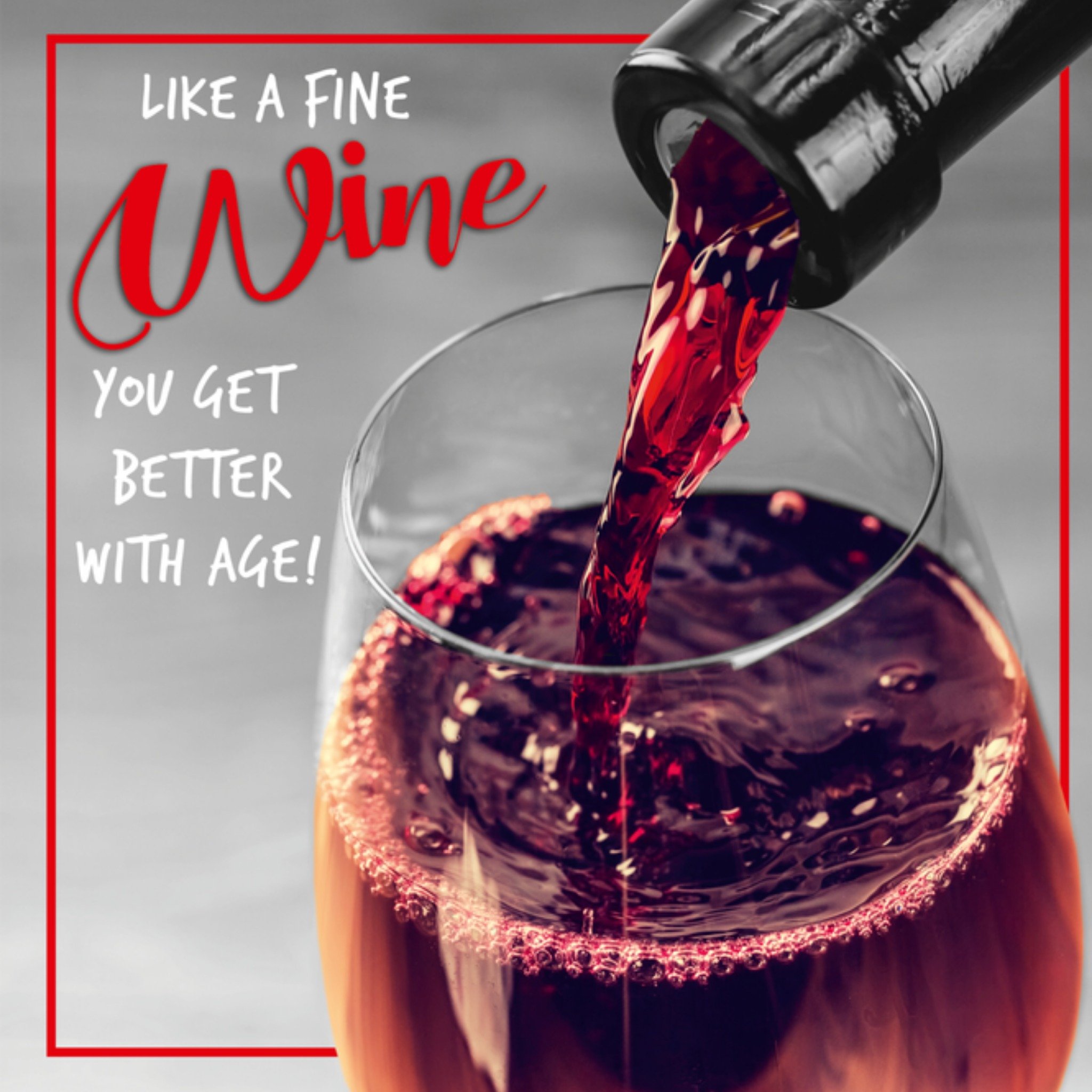 You get better with age Vierkante Kaart TMS