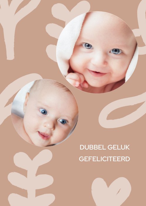 Greetz | Geboortekaart | Dubbel geluk