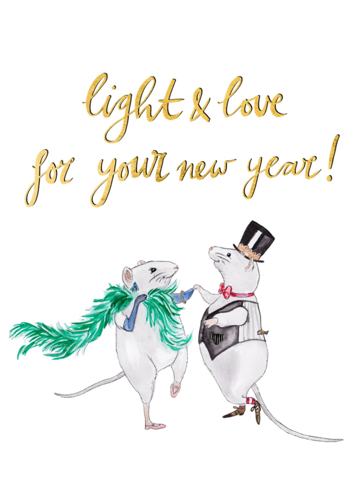 Marie Bodie Nieuwjaarskaart Muisjes Kaart Marie Bodié