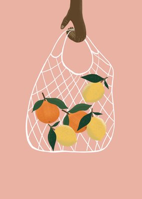 De Merkwaardige Studio | Beterschapskaart | Fruit illustratie