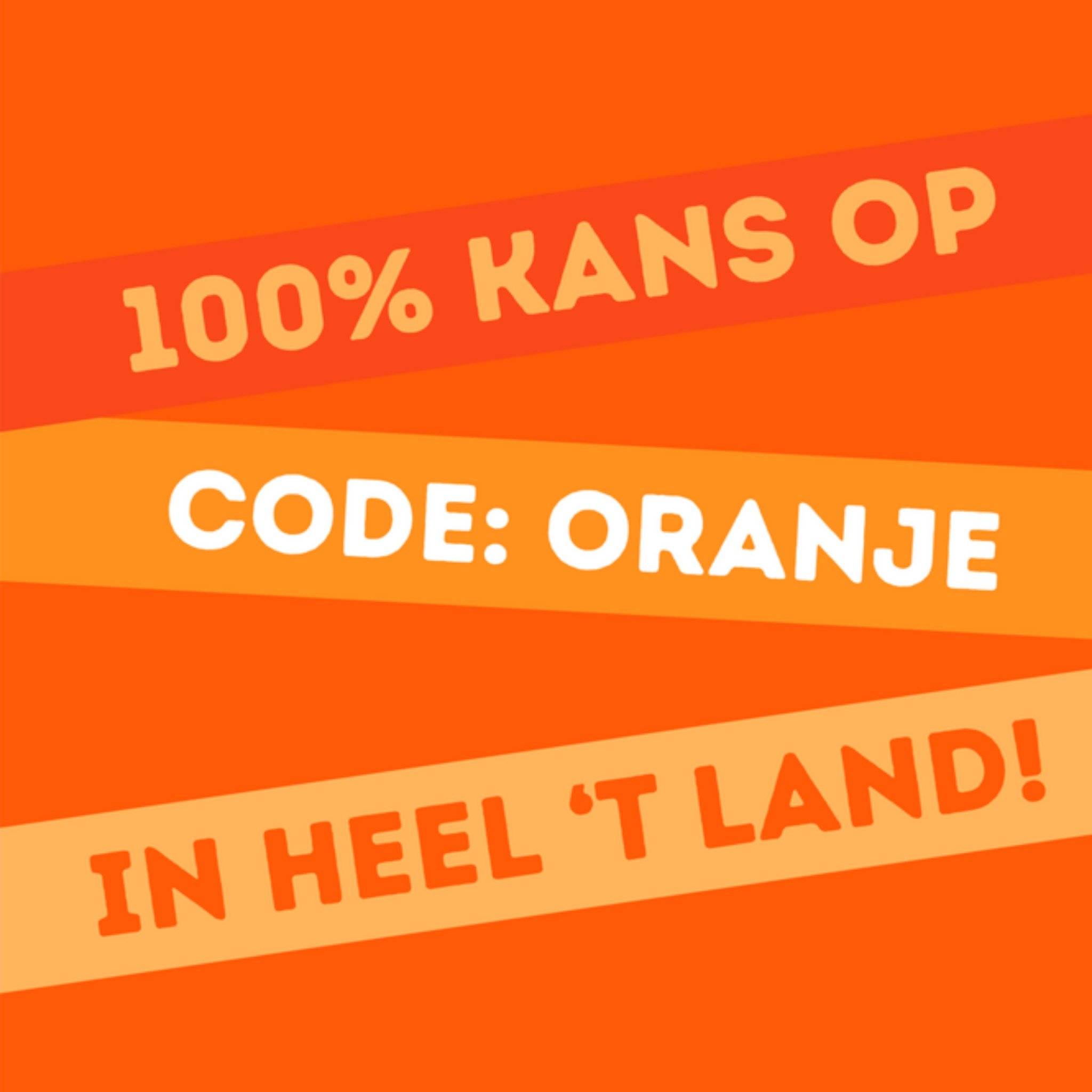 Greetz Koningsdagkaart code oranje Vierkant