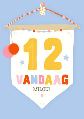 Greetz | Verjaardag | 12 | Vlag