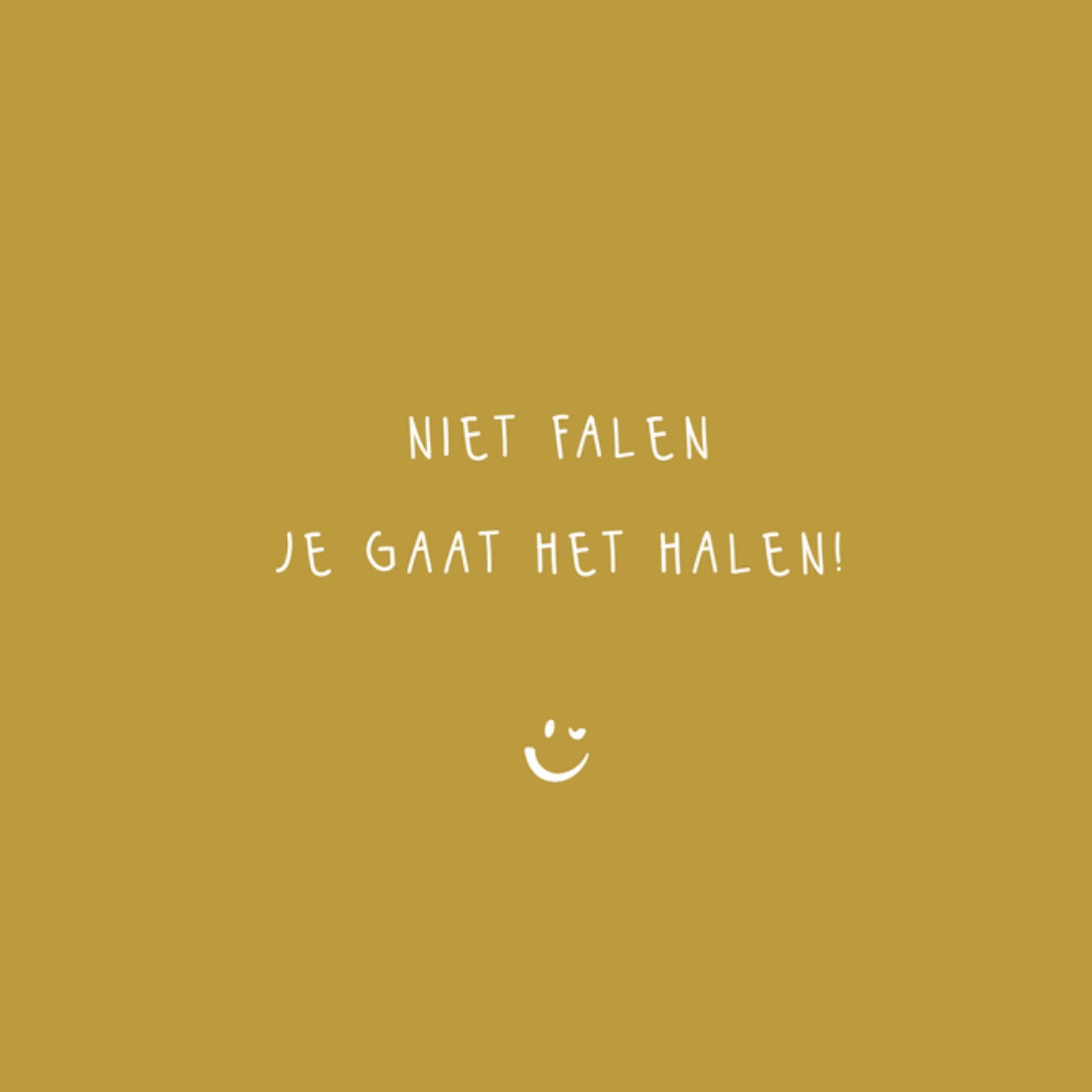 Greetz Geslaagdkaart Je gaat het halen Vierkant