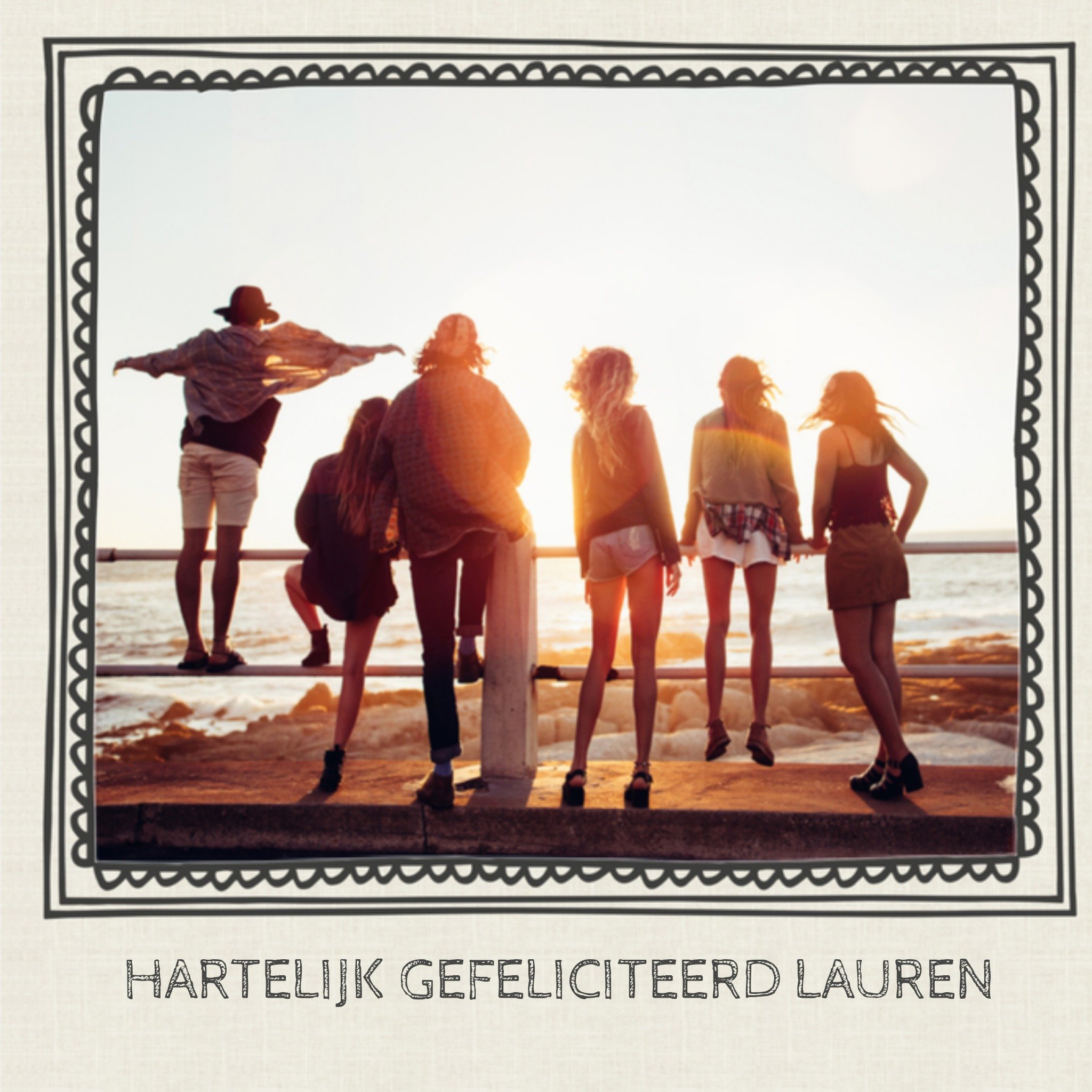 Greetz Verjaardagskaart Vrienden Foto Vierkant