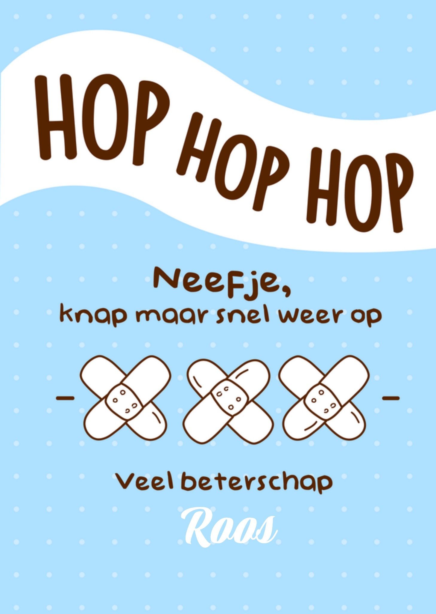 Beterschapskaart Knap snel weer op Kaart Liefs Jansje