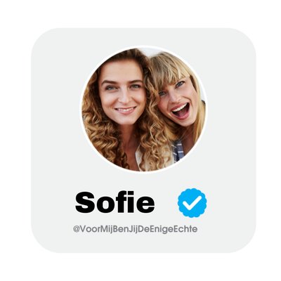 Voor Mij Ben Jij De Enige Echte Sociale Media Profiel Foto Upload Kaart