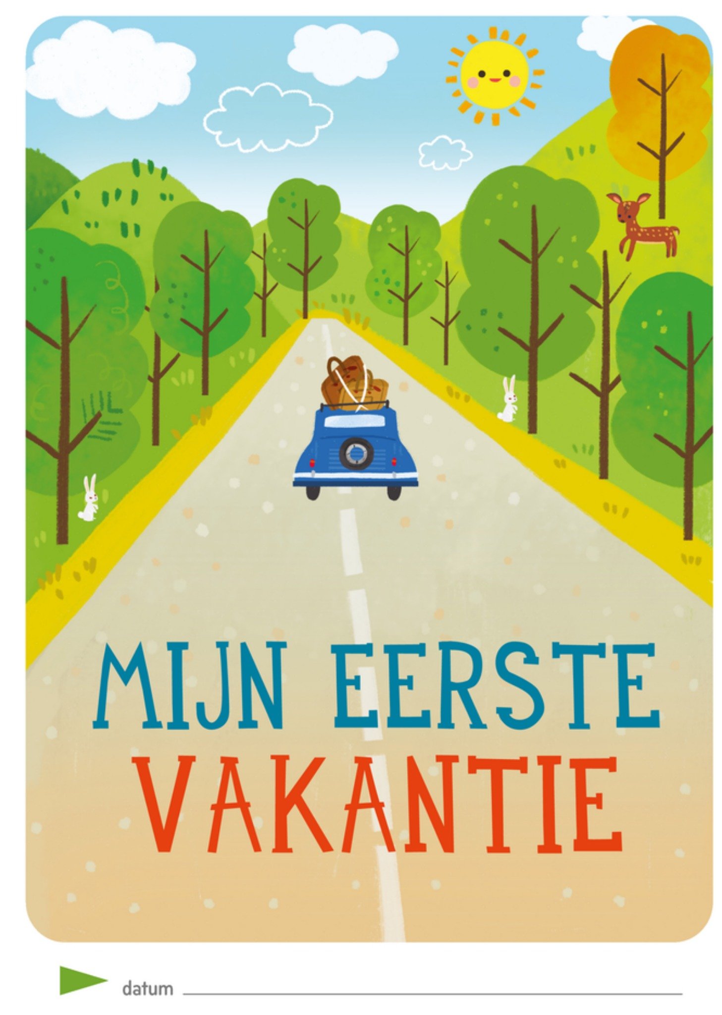 Vakantiekaart Mijn eerste vakantie Kaart Milestone