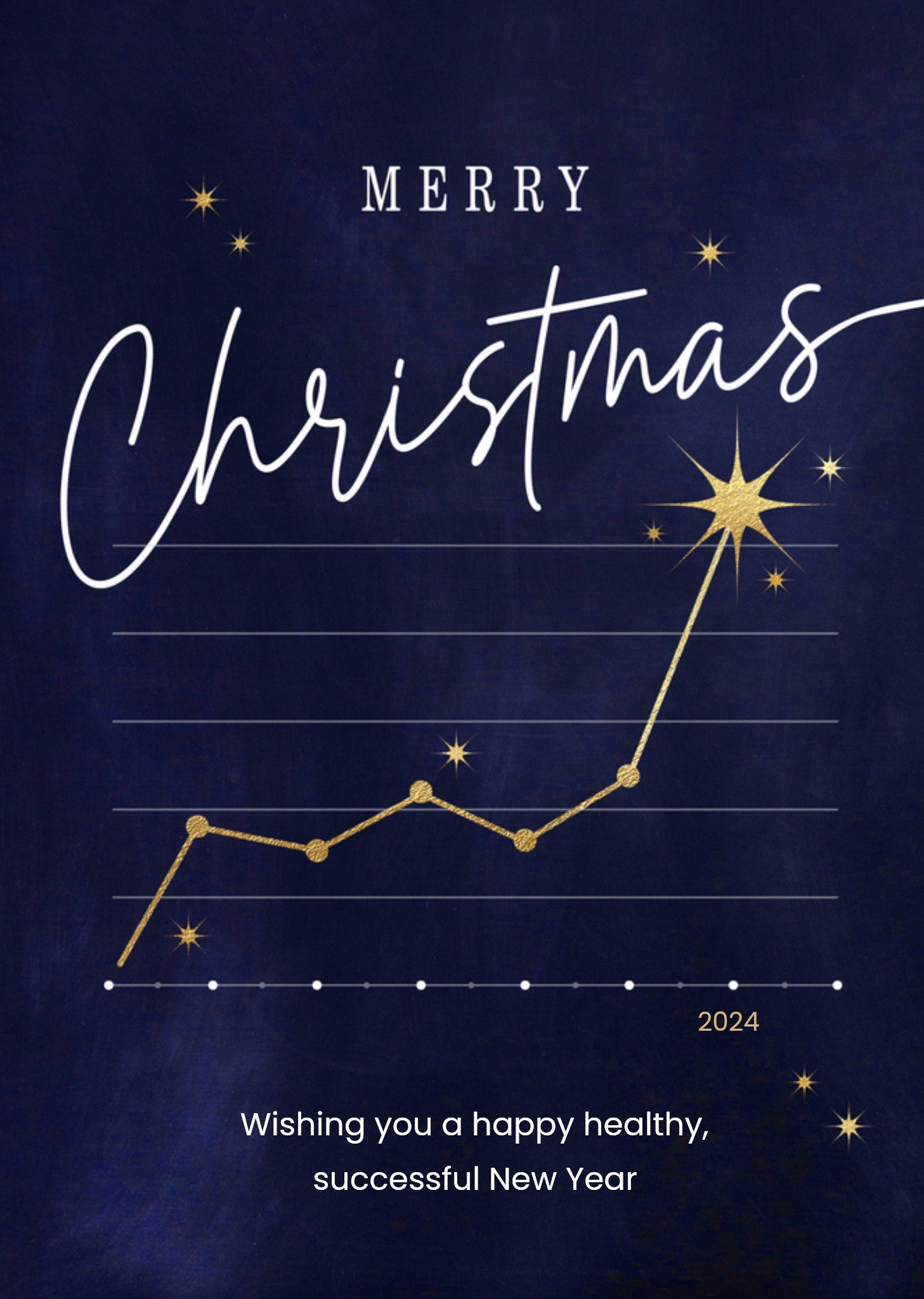 Luckz Kerstkaart grafiek Standard Card