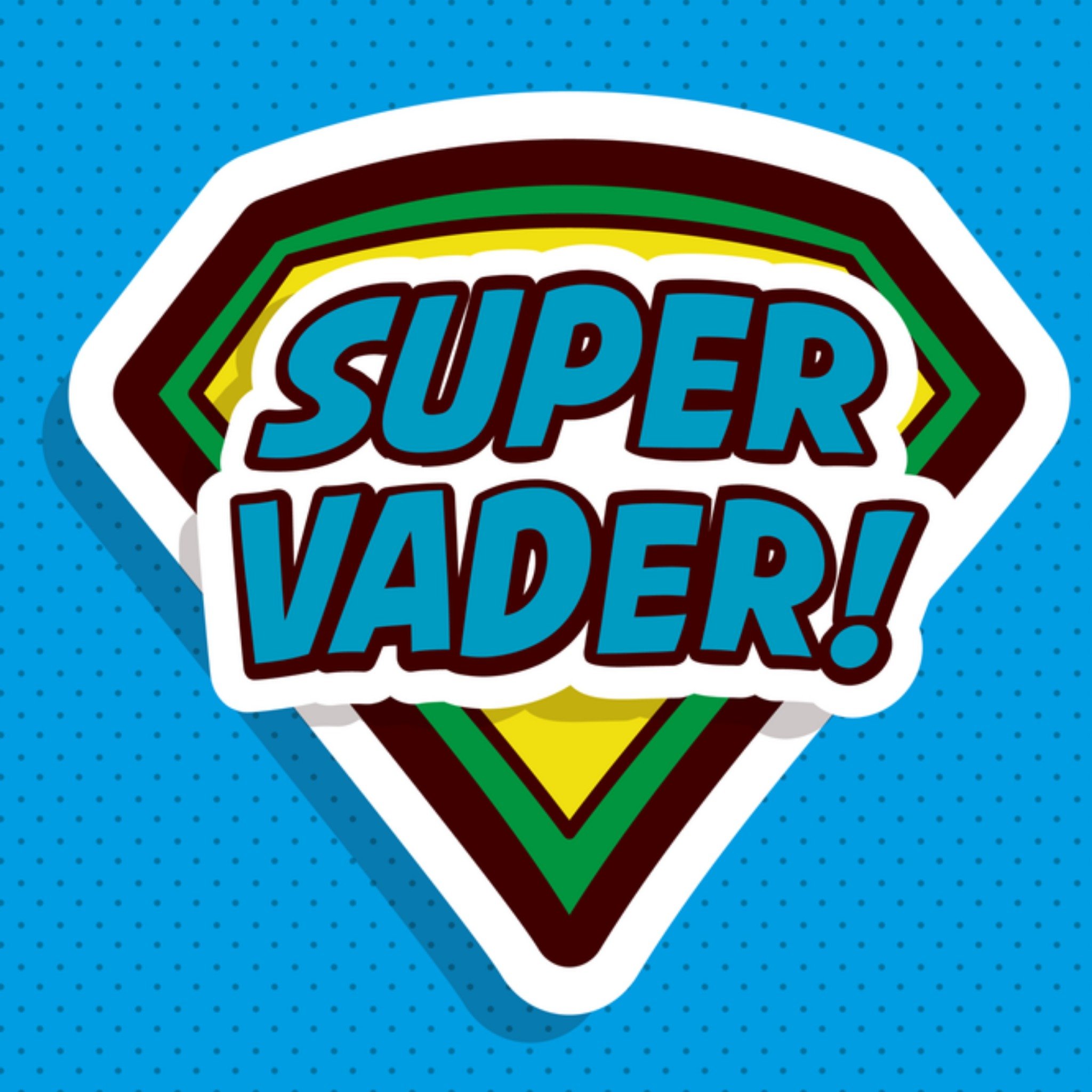Vaderdagkaart super vader! Vierkante Kaart Paperclip