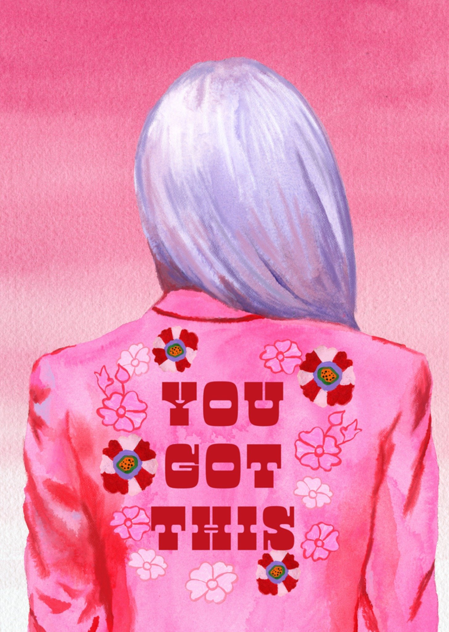 Nieuwe baan kaart You got this! Kaart Drunk Girl Designs