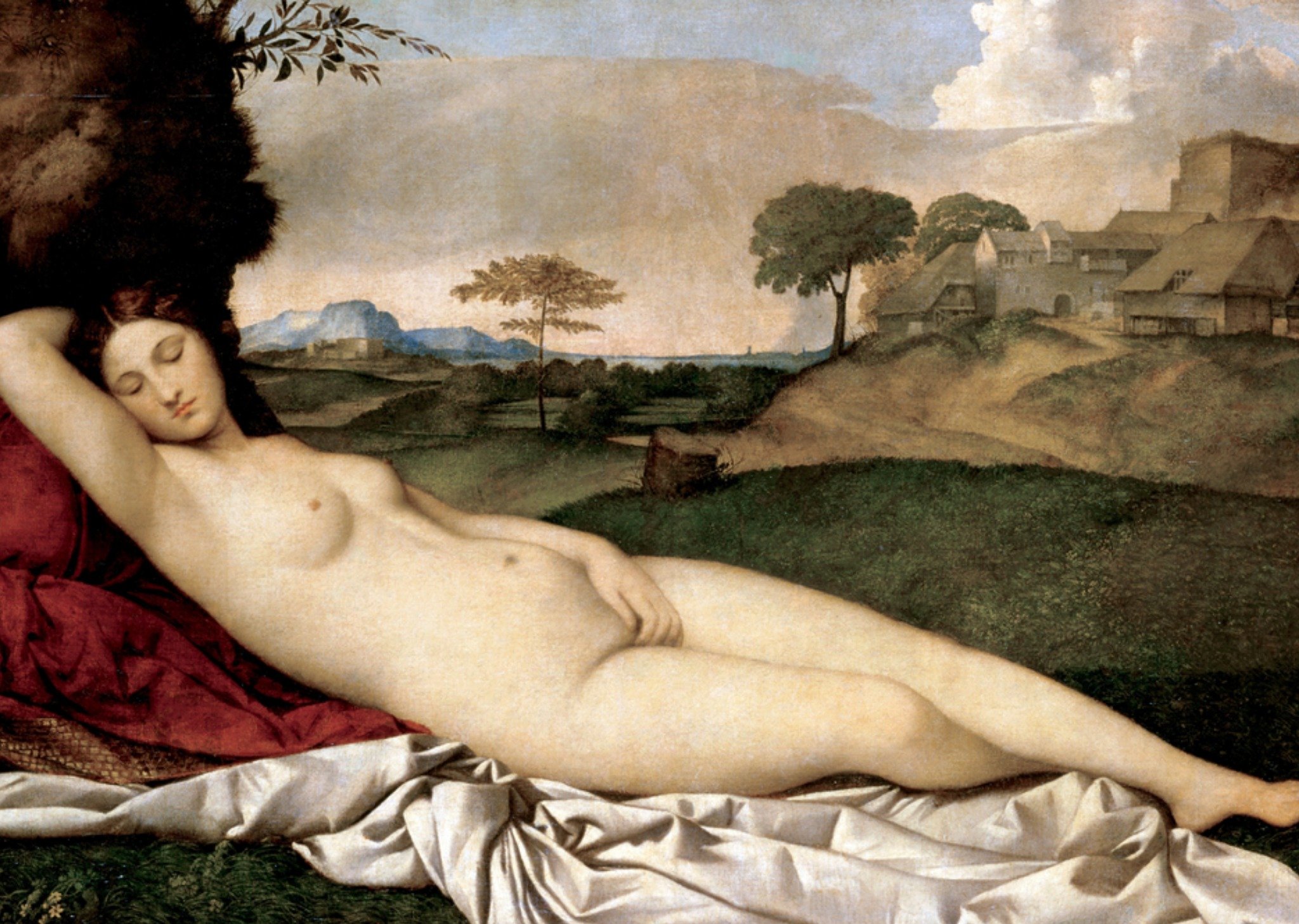 Giorgione. Slapende Venus Kaart Klaas de Jong
