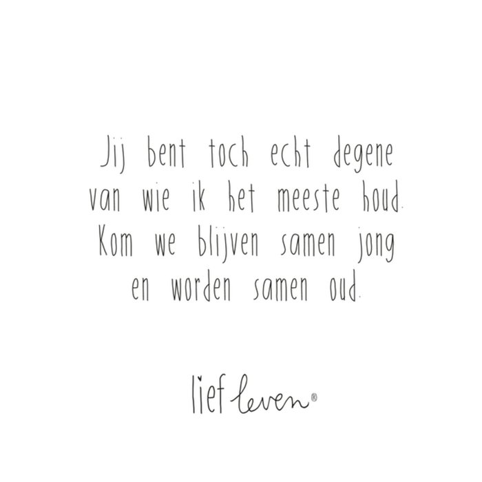 Liefde quote kaart