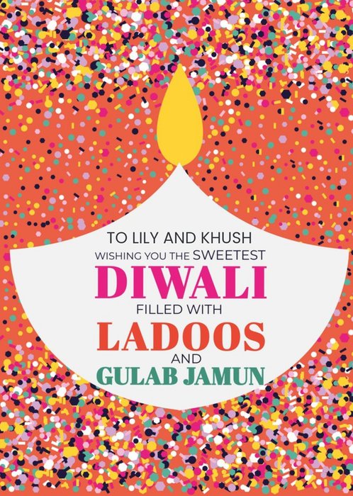 Eastern Print Studio | Diwali kaart | Ladoos