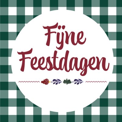 Boerenbont | Kerstkaart | Fijne feestdagen