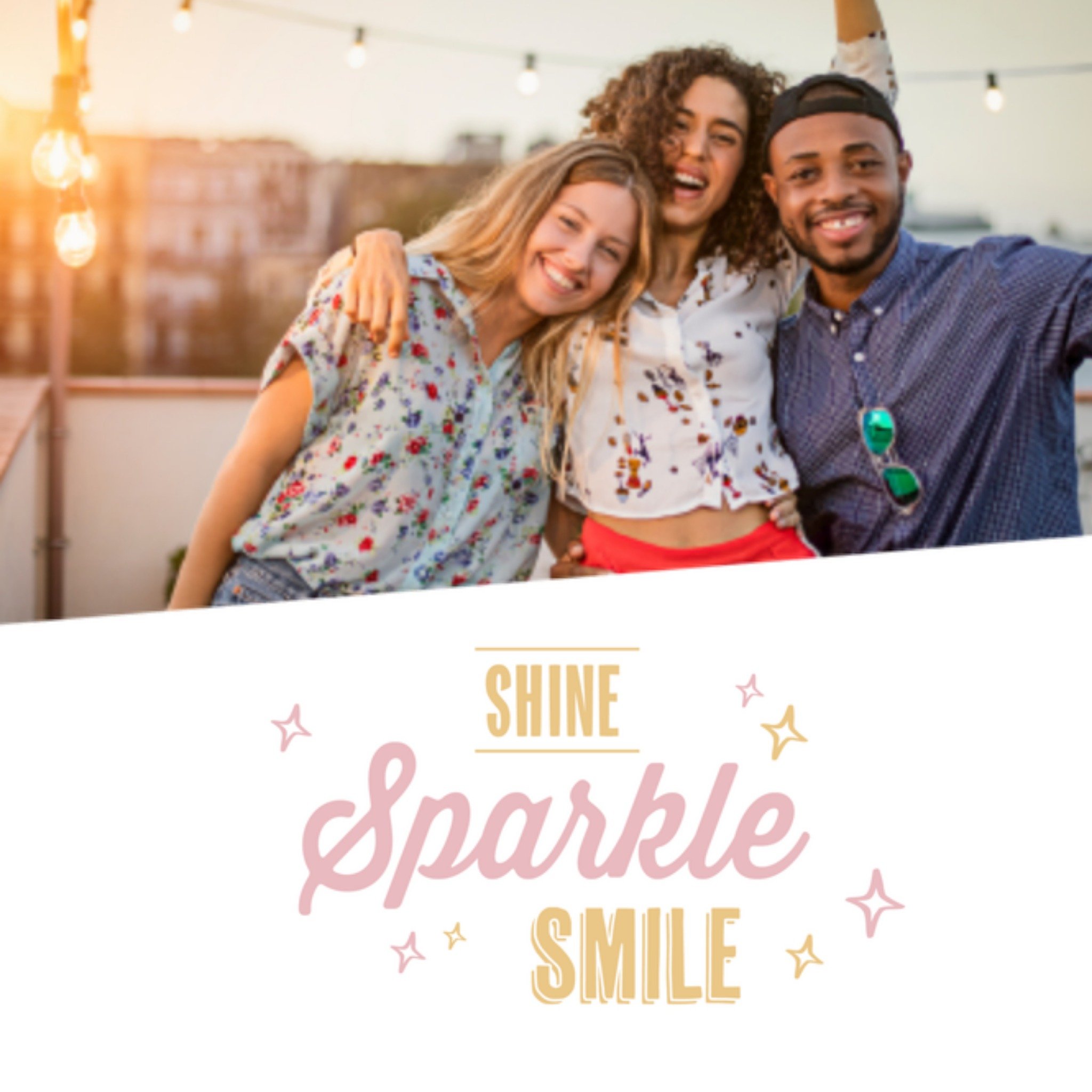 Greetz Verjaardagskaart Oh Happy Days Tekst Vierkant