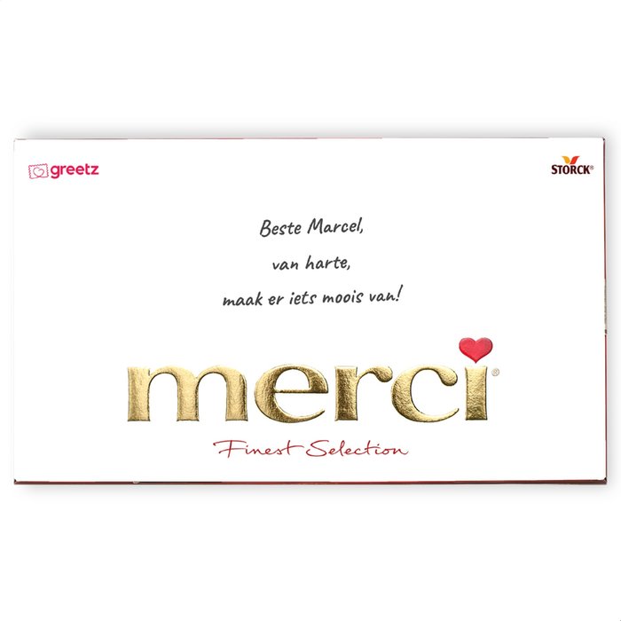 Merci | Van harte met eigen tekst | 400g