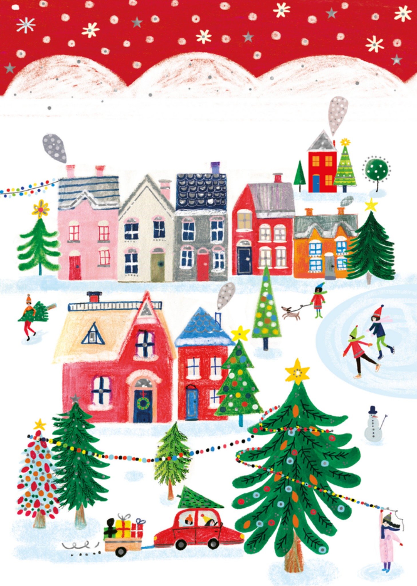 Kerstkaart Kerstdorp TMS