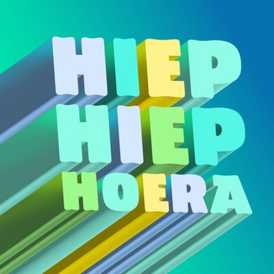 Greetz | Verjaardagskaart | hiep hiep hoera