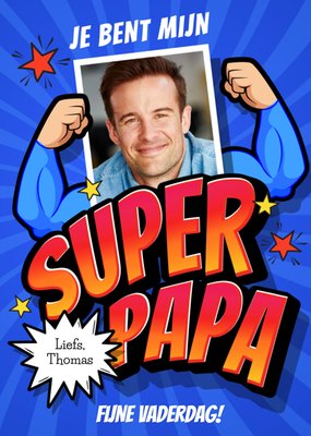 Luckz Vaderdagkaart Super Papa Met Foto