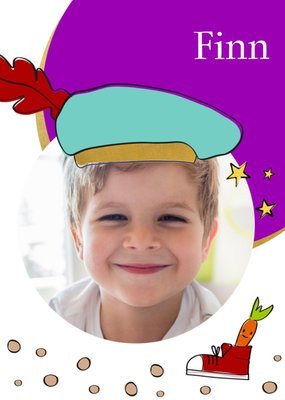 Geïllustreerde Sinterklaas Foto Upload Kaart