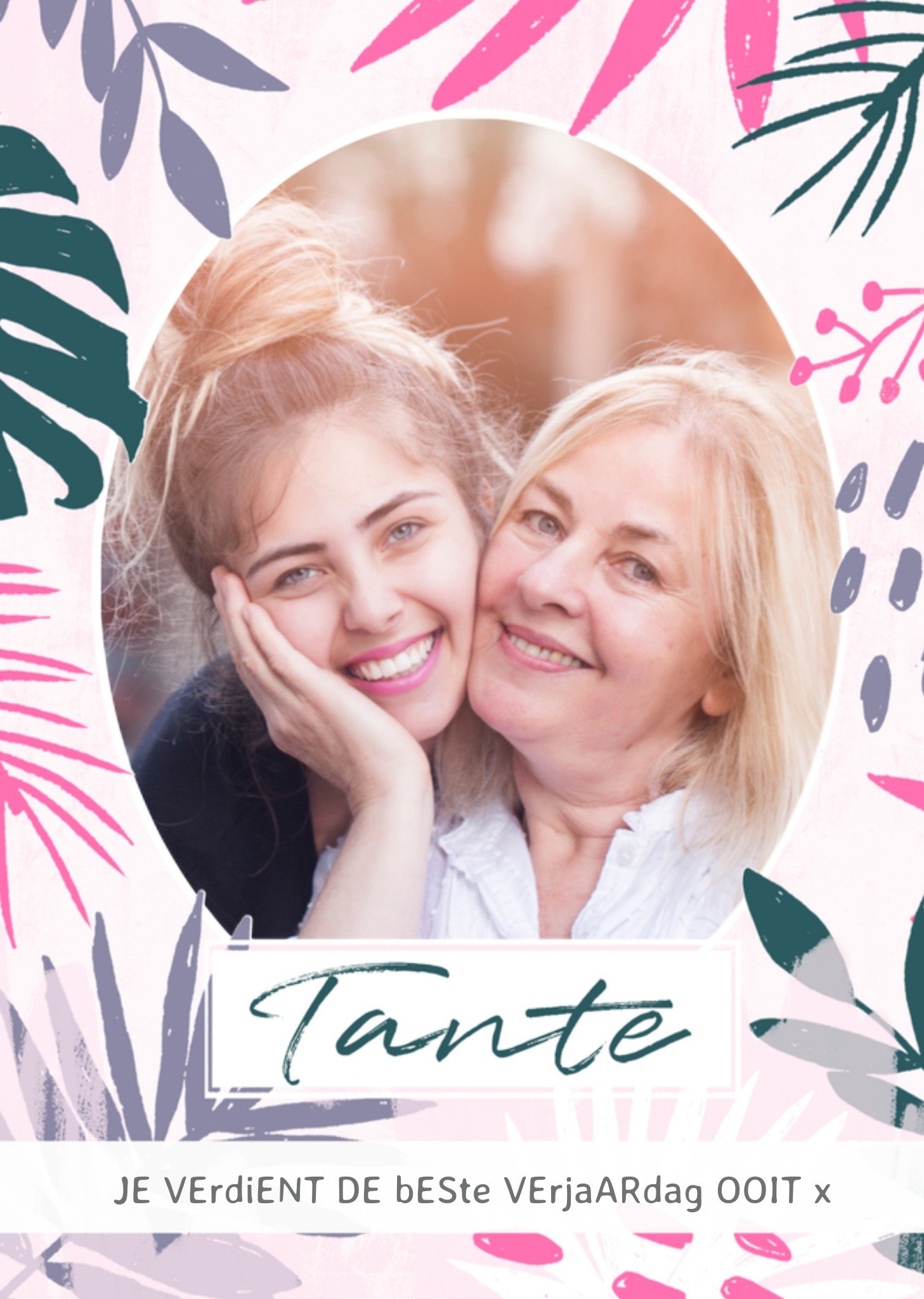 Verjaardagskaart fotokaart tante Kaart Greetz