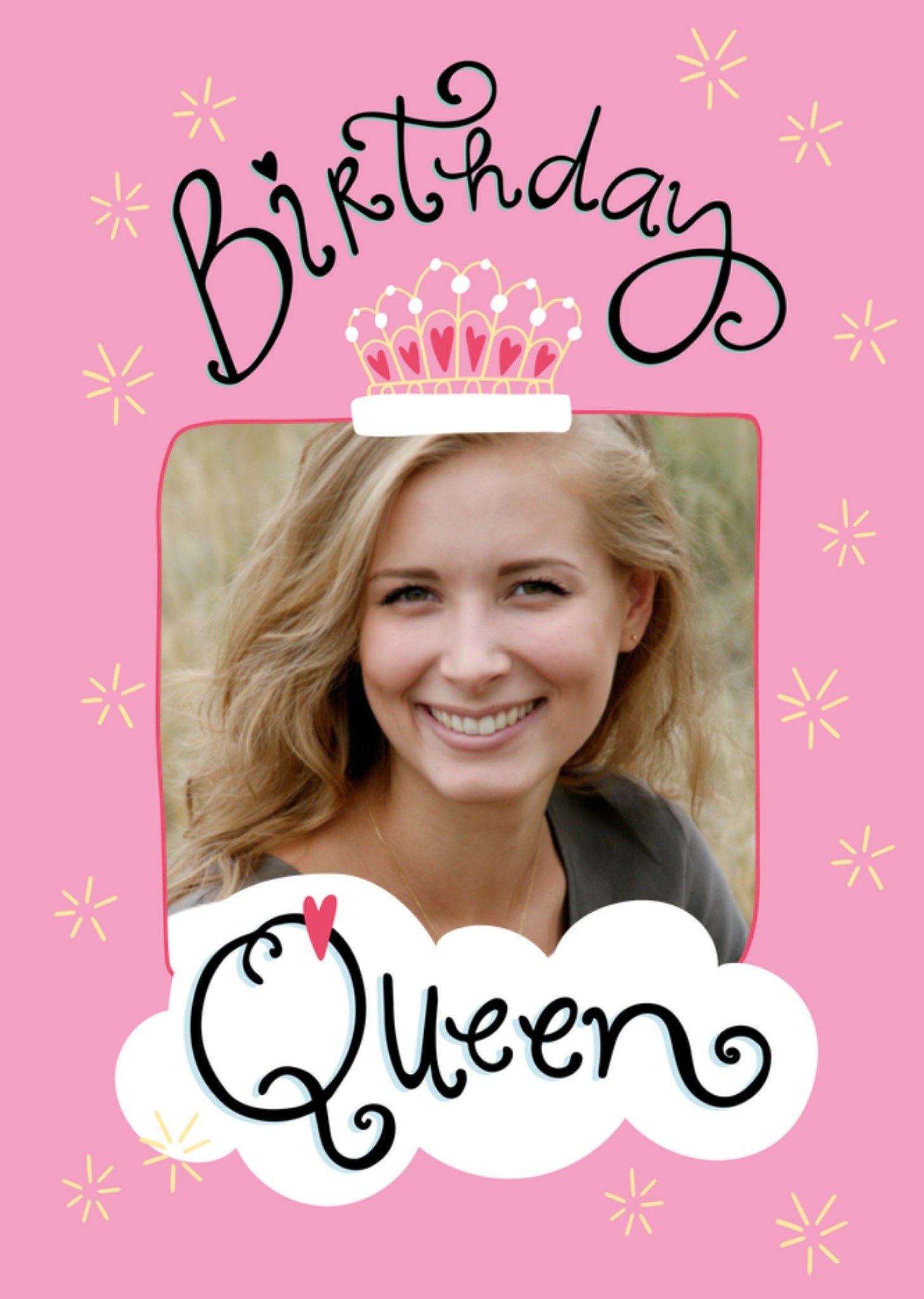 Verjaardagskaart Birthday queen Kaart Funny Side Up