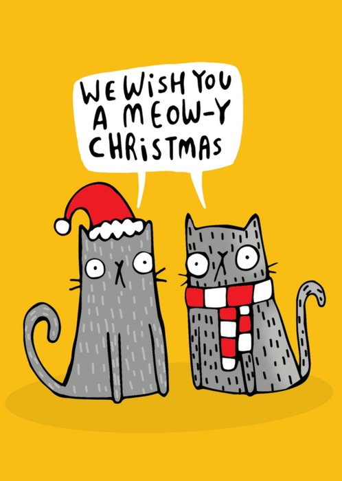 Katie Abey Design | Kerstkaart | grappig | Kat