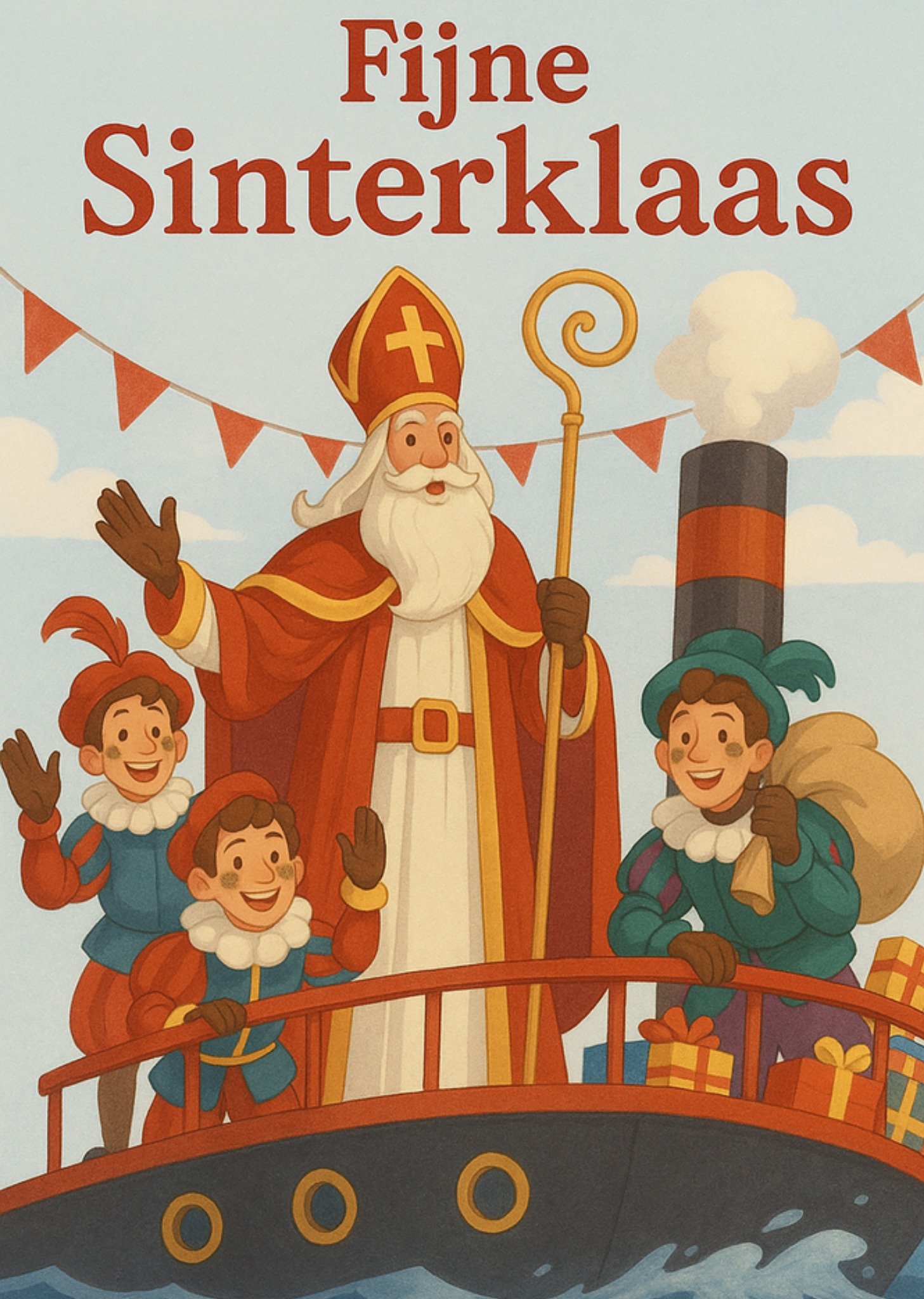 Greetz Sinterklaaskaart Fijne Sinterklaas Standard Card