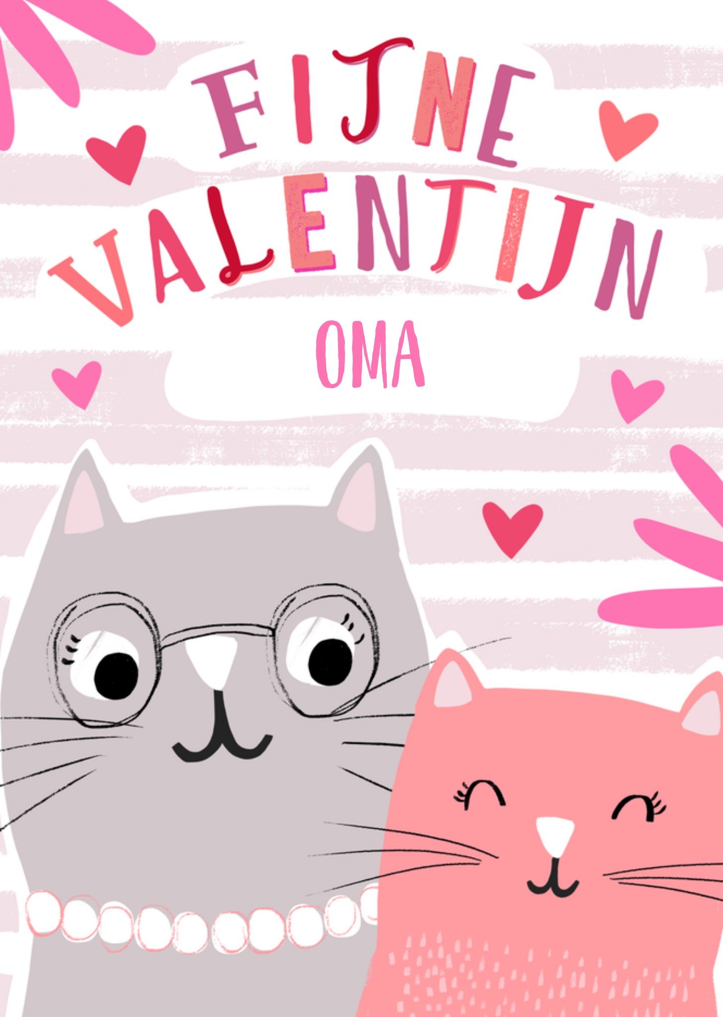 Valentijnskaart Fijne Valentijn Oma Aanpasbare Tekst Kaart Greetz