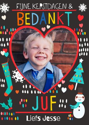 Greetz | Kerstkaart | Vrolijk | Juf