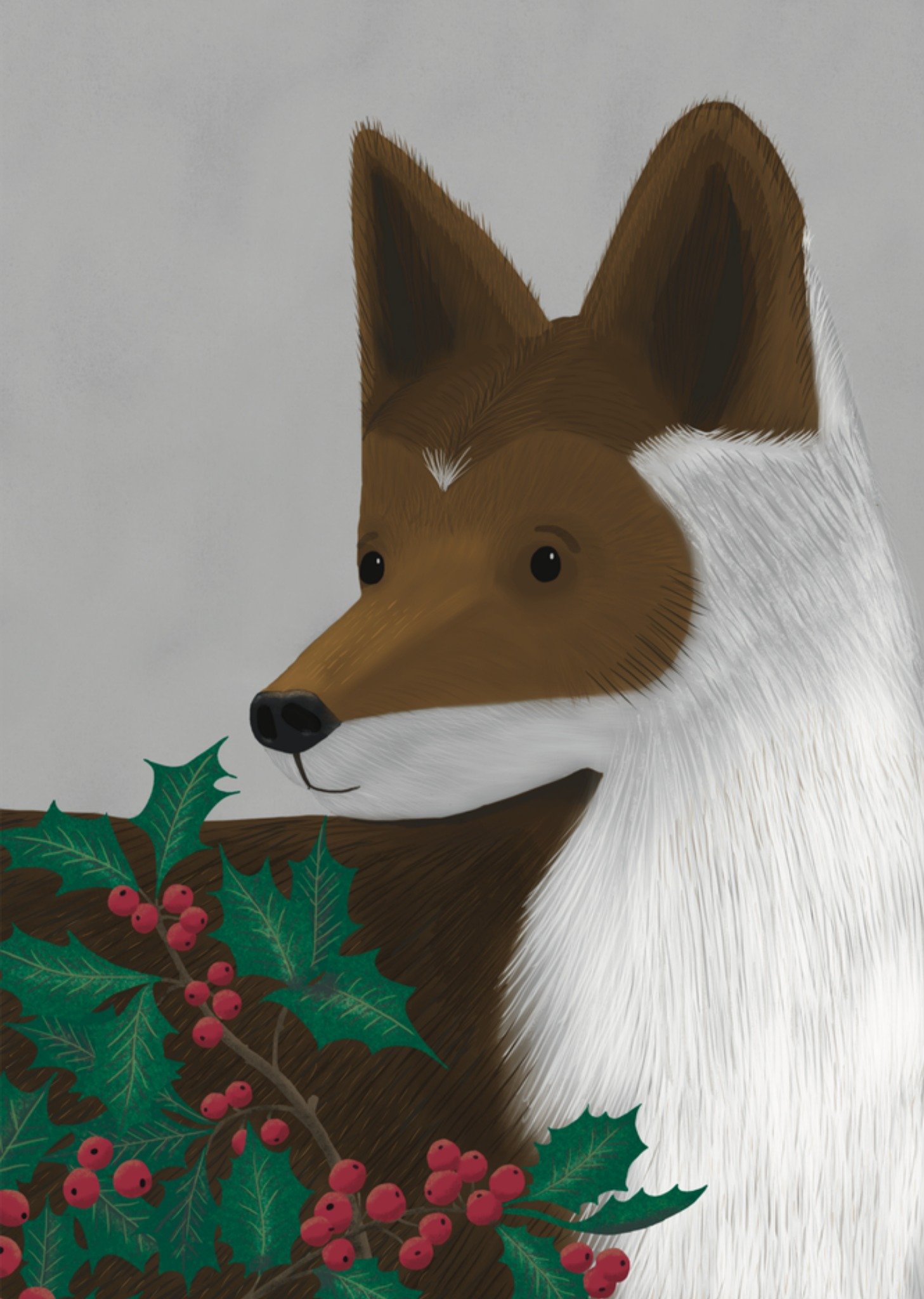 De Merkwaardige Studio Kerstkaart Vos De merkwaardige studio