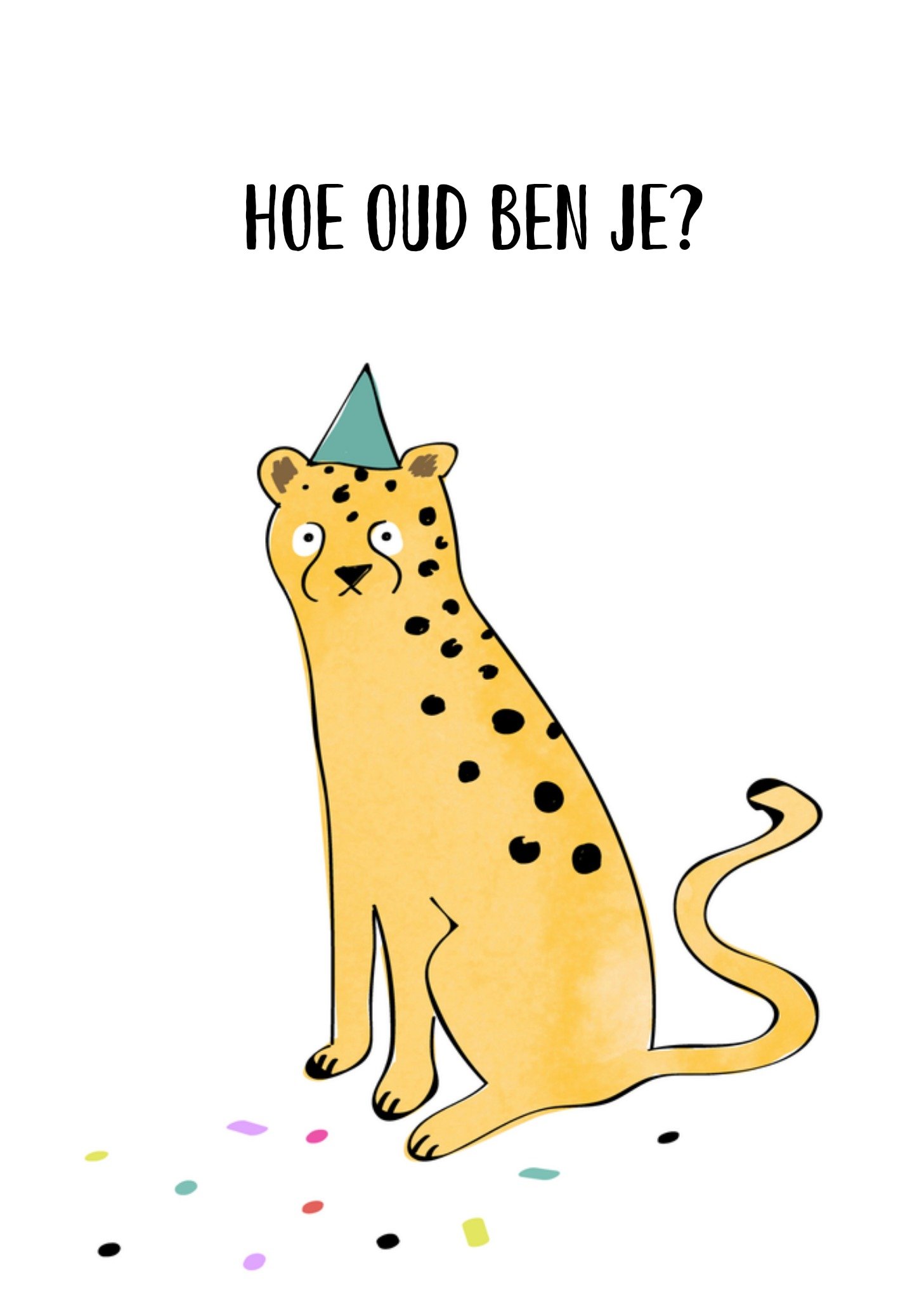 Verjaardagskaart Tijger Kaart Greetz