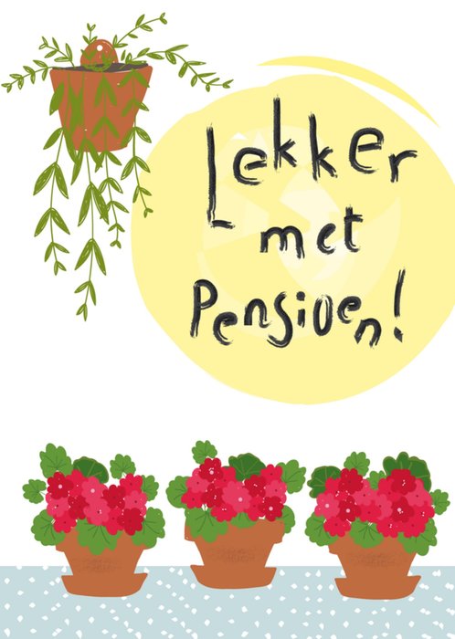 Tsjip | Pensioen kaart | bloemen