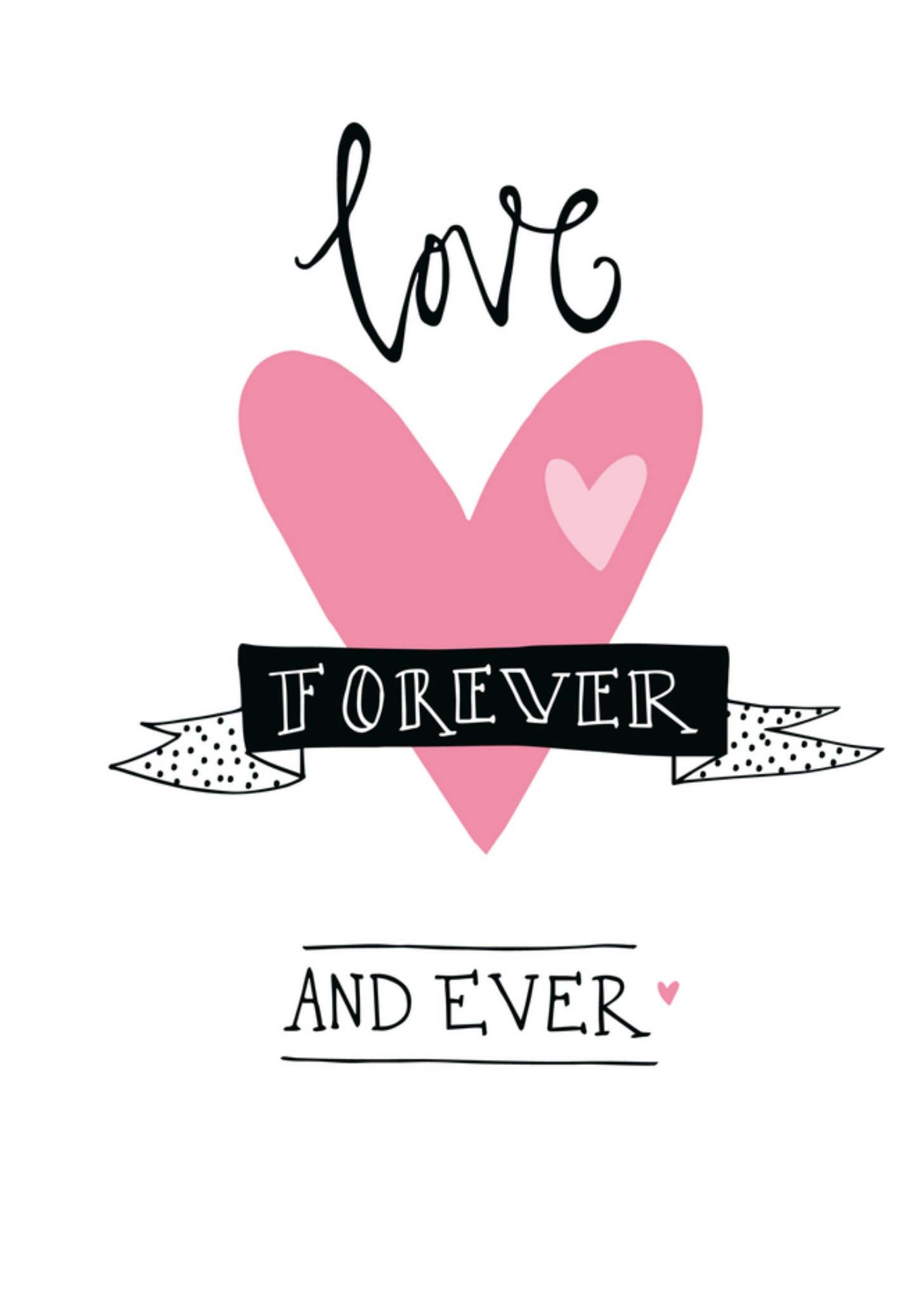 Huwelijkskaart Forever Kaart Funny Side Up