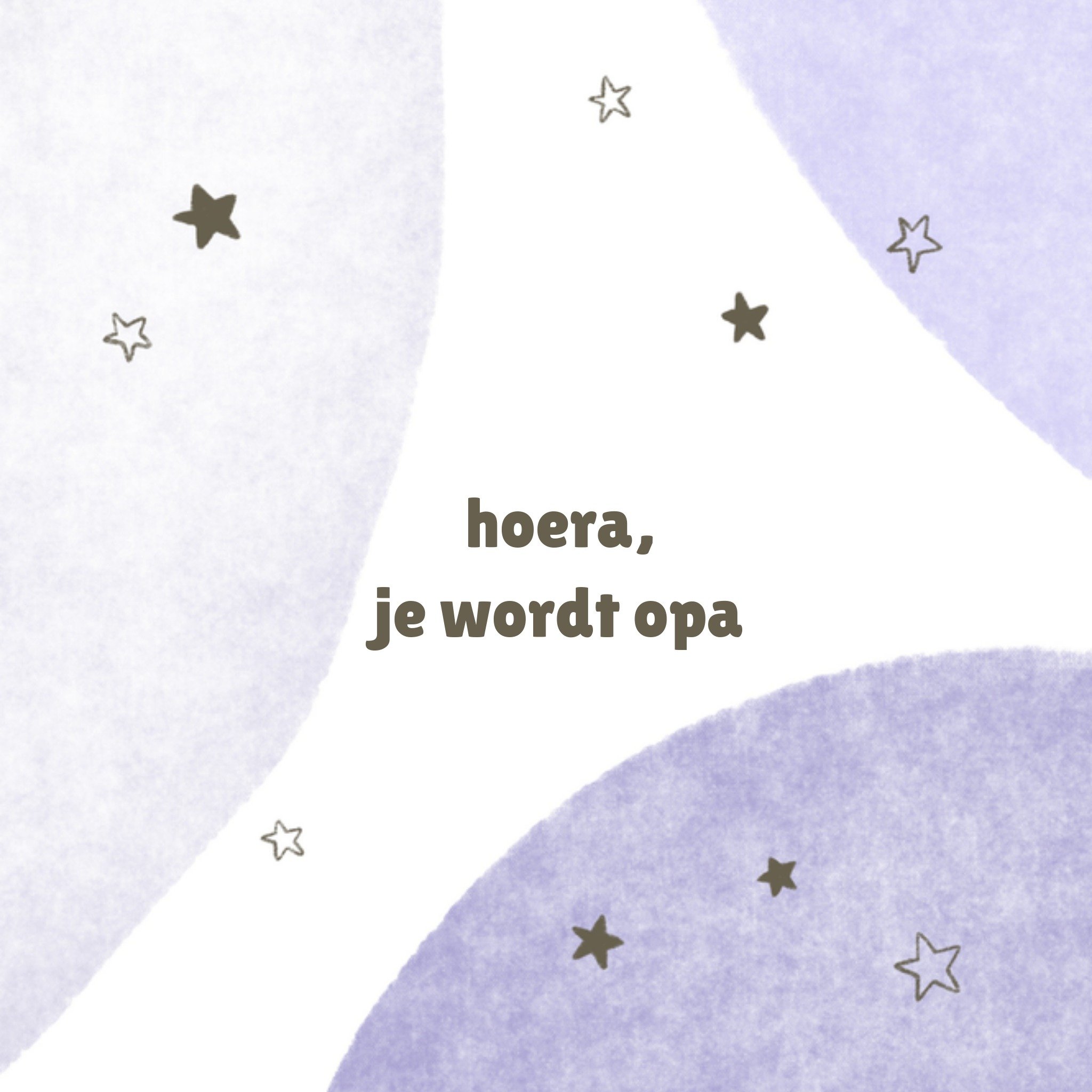 Greetz Zwangerschapskaart Opa Vierkant