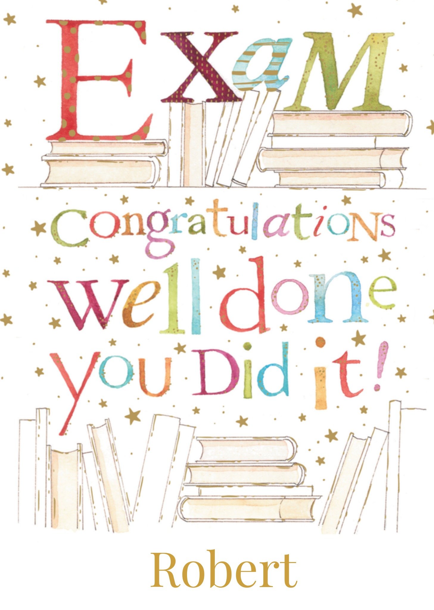 Geslaagd kaart met aanpasbare naam Kaart Ling Design