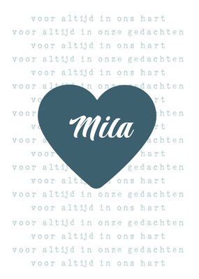 Greetz | Condoleancekaart | Voor altijd