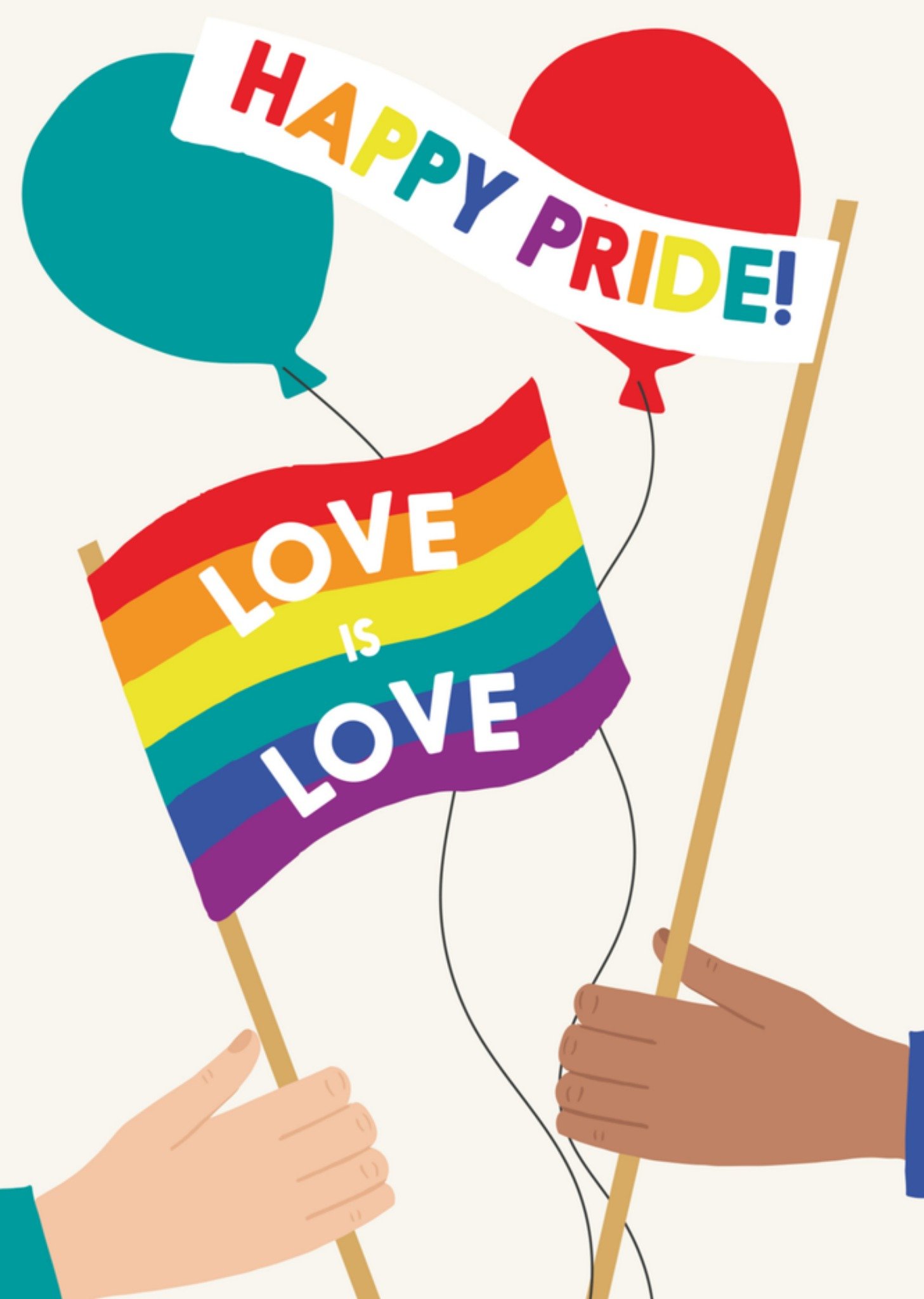 Pride kaart illustratie vlag Kaart Greetz