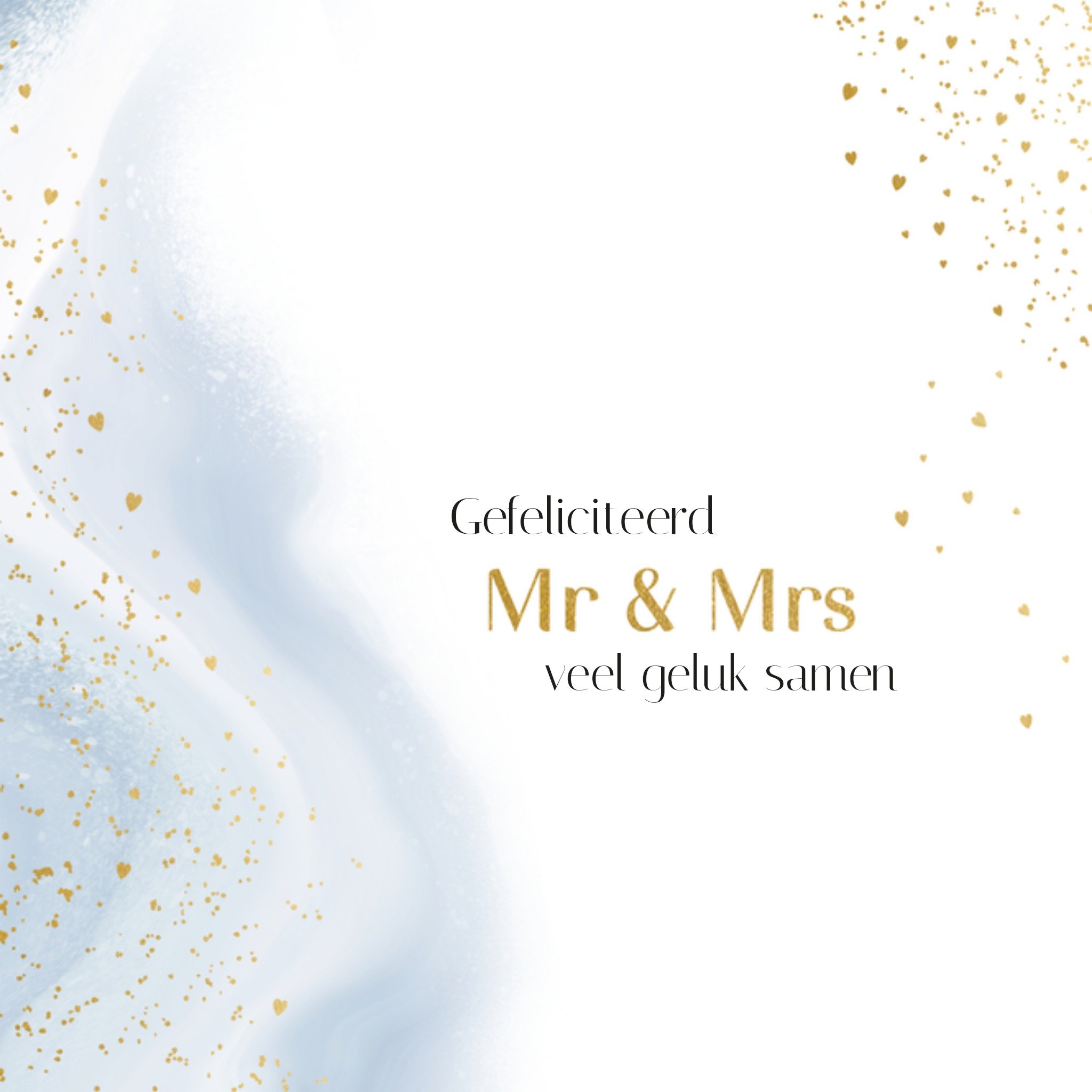 Greetz Huwelijkskaart Neutraal Vierkant