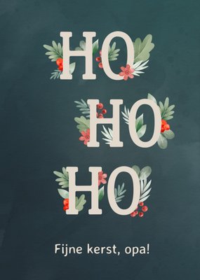 Papercute | Kerstkaart | Ho Ho Ho | Fijne Kerst Opa | Aanpasbare tekst