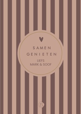 Zusss | Kerstkaart | Samen genieten | Met naam