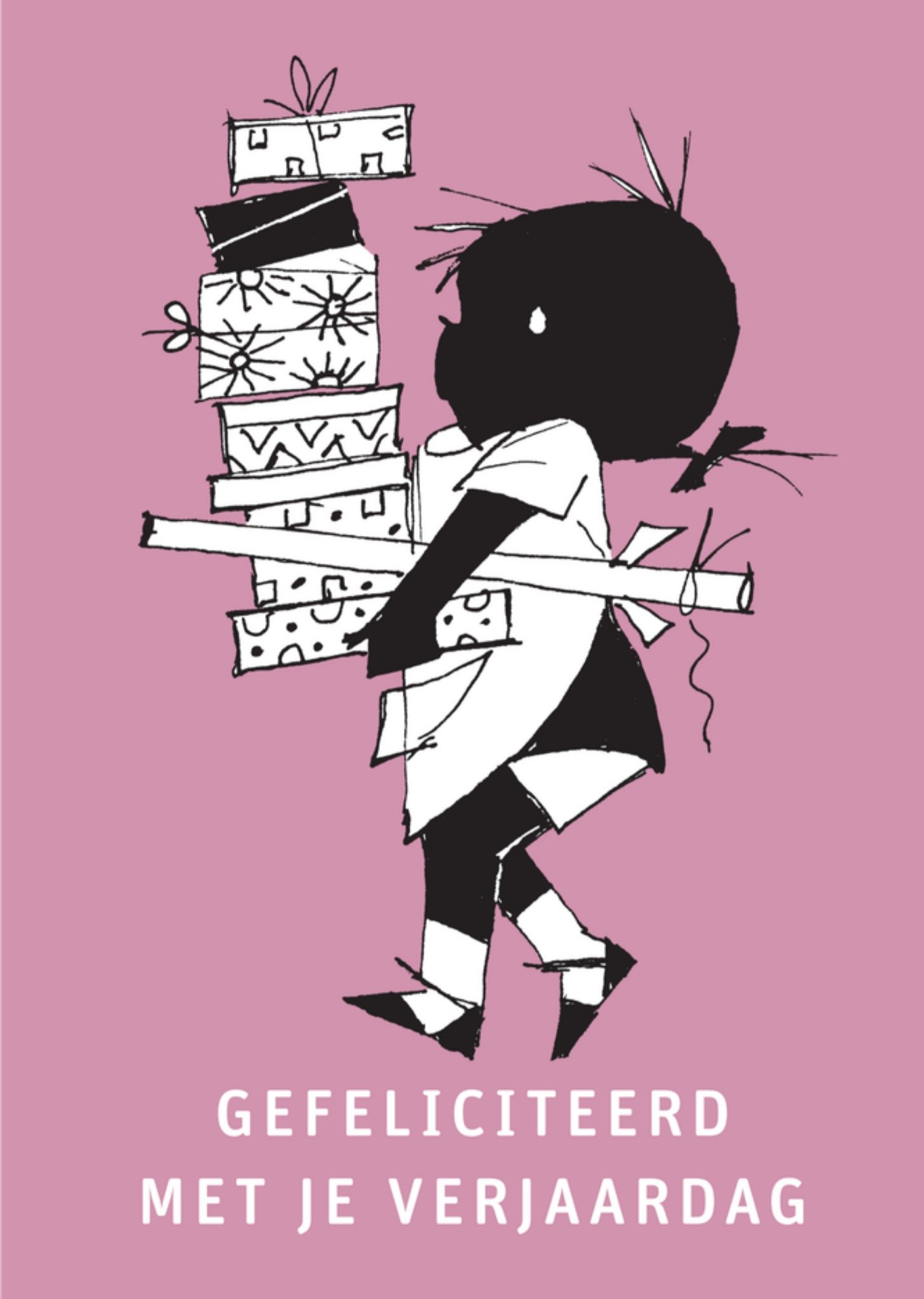 Verjaardagskaart Jip en Janneke Meisje Kaart Fiep Westendorp