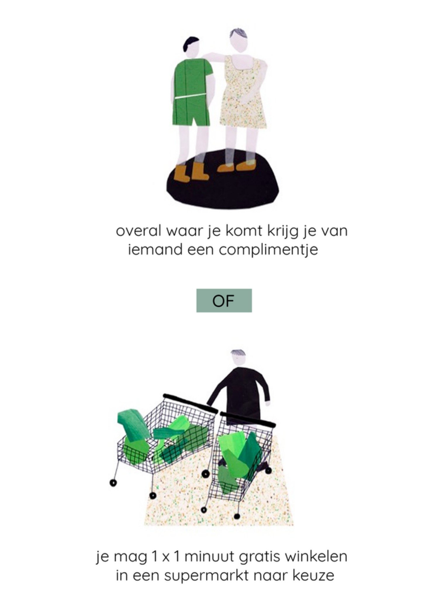 Bedankt kaart Complimentje Kaart Dilemma op Dinsdag