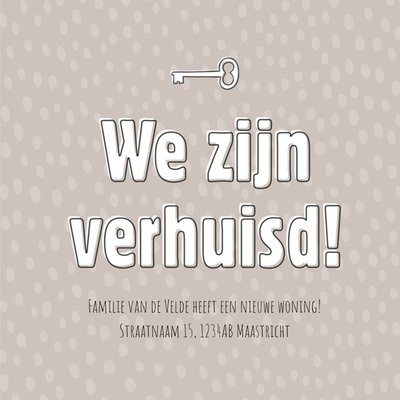Greetz | Uitnodiging | Verhuiskaart | Neutraal